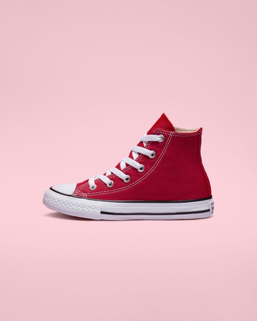 Tenis Converse Chuck Taylor All Star Classicos Cano Alto Menina Vermelhas | PT L01953T